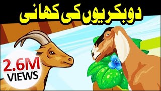 3D Cartoon Video ┇ 2 Bakriyon Ki Kahani ┇ Urdu Cartoon Kahani ┇ Kids Corner [upl. by Belloir717]