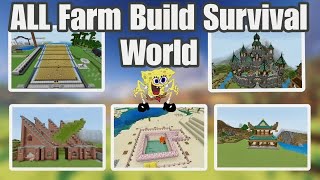 121 Best all farm survival world download mcpe  Minecraft 121 survival world download [upl. by Nathalie]