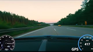 Bugatti Chiron Top Speed German Autobahn 260mph 417kmh Fastest Ever Speed On The Autobahn [upl. by Aryajay]