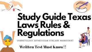 Texas Laws Rules And Regulation Test Must Know [upl. by Atinaj]