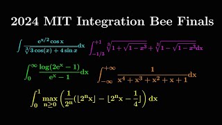 Solving ALL the integrals from the 2024 MIT integration bee finals [upl. by Acsicnarf81]