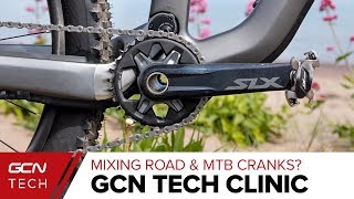 Mixing Road Bike amp MTB Cranks Cleaning Brake Pads  More  GCN Tech Clinic [upl. by Akiam734]