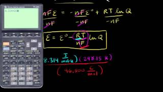 Nernst equation  Redox reactions and electrochemistry  Chemistry  Khan Academy [upl. by Harod]