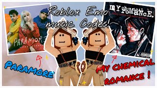 ROBLOX EMO SONG CODESMCR amp PARAMORE [upl. by Suellen417]