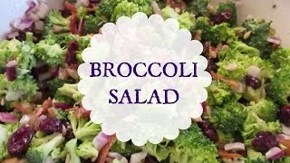 Broccoli Salad The Best Potluck Recipe [upl. by Hammerskjold]