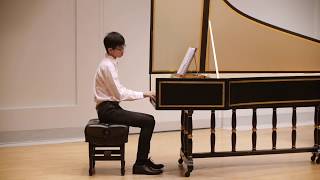 JeanHenri dAnglebert Tombeau de Chambonnières Kenneth Yeung harpsichord [upl. by Steele]