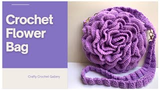 Crochet Flower Bag [upl. by Kalli429]