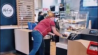 McDonalds Customer Throws Tantrum Over Coffee Being Late [upl. by Novah]