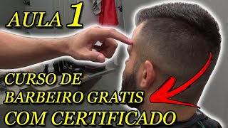 Curso de barbeiro Gratuito com Certificado  Aula 1 [upl. by Yddor]