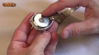 Omega watch repairs  Opening a pressure fit case back [upl. by Iramohs]