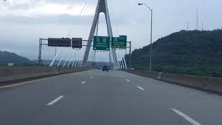 Veterans Memorial Bridge Steubenville OH eastbound [upl. by Fairley]