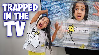 Cali GETS STUCK INSIDE TV What Happens Is SHOCKING [upl. by Georgeanna]