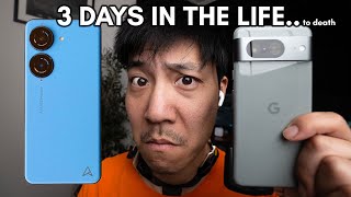 UNFAIR battery battle 72 hours with Pixel 8 and Zenfone 10 [upl. by Eanil89]