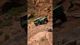 Ramcharger Rock Crawler Making Chewy Hill Look Easy on Pritchett Canyon Trail in Moab Utah [upl. by Hallvard558]