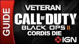 Call of Duty Black Ops 2 Veteran Walkthrough Part 14  Cordis Die [upl. by Saitam]