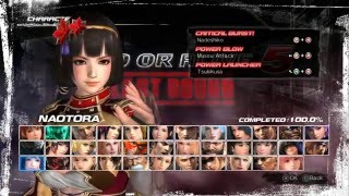 Dead or Alive 5 Last Round  Naotora Ii Combo Challenge 60 FPS [upl. by Nuajed870]