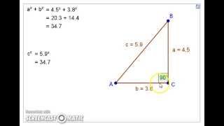 Pythagorean Theorem  a2  b2  c2 [upl. by Enoch]