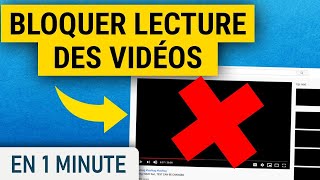 Bloquer la lecture des vidéos sur un site internet sur Chrome [upl. by Payson511]