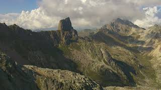 Vanoise natural park french alps aerial landscape FREE STOCK VIDEO [upl. by Soma627]