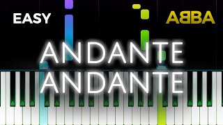 ABBA  Andante Andante  EASY Piano TUTORIAL by Piano Fun Play [upl. by Martella48]