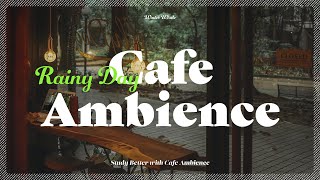 Rainy Day Cafe Ambience  Cafe Background Noise for Study  카페 백색소음 [upl. by Litha]