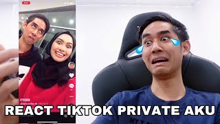 REACT TIKTOK PRIVATE AKU 😂 MALU DOH 😭 [upl. by Roz477]