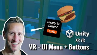 Unity VR XR Interaction Toolkit  UI Menu and Interactions [upl. by Nirraj693]