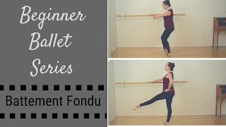 Beginner Ballet Series  Battement Fondu [upl. by Nuahsor]