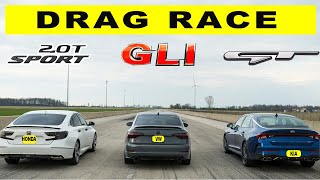 Watch Kia K5 GT take on Jetta GLI and Honda Accord 20t and win [upl. by Eugaet]