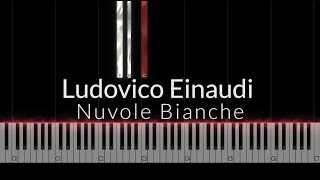 Ludovico Einaudi  Nuvole Bianche Piano Tutorial [upl. by Trebled312]