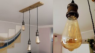 Mini Tuto Fabriquer un lustre vintage Edison [upl. by Bathelda]