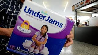 Pampers UnderJams Bedtime Underwear LXL for girls package opening [upl. by Vadnee486]