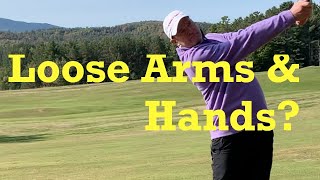 How Relaxed Should My Arms Be  Golf Swing Basics  IMPACT SNAP [upl. by Akineg]