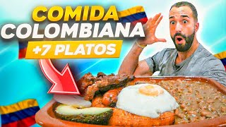 🇨🇴 Probando COMIDA TÍPICA COLOMBIANA por PRIMERA VEZ Tano Villar [upl. by Anauqal]