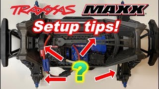 Traxxas Maxx Setup tips How to get it to drive GOOD razortuned [upl. by Mairhpe]