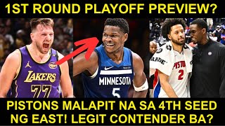 Lakers vs Wolves Bukas 1st Round Preview  Pistons Dapat ng SERYOSOHIN [upl. by Lamok458]