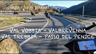 Val Vobbia Valbrevenna Val Trebbia Passo del Penice in moto  Piega che ti passa [upl. by Etnud969]