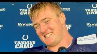 Indianapolis Colts  Bernhard Raimann with high praise for Laiatu Latu amp rest of the defensive line [upl. by Brechtel]