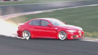 ‘17 Alfa Romeo Giulia Quadrifoglio drifting Suzuka on Forza Motorsport [upl. by Block]