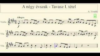 Vivaldi A négy évszak  Tavasz I tétel [upl. by Lenoil623]