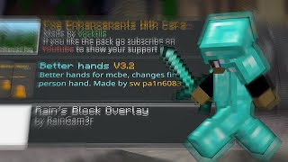 THE BEST MCPE OVERLAYS  BEDROCK PVP [upl. by Fredela]