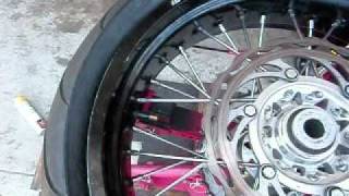 Motorcycle Tire Change w Harbor Freight Tools [upl. by Gingras924]