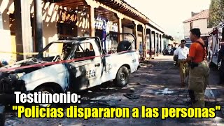 Policías dispararon contra pobladores en Tangancícuaro Testimonio [upl. by Stefa650]