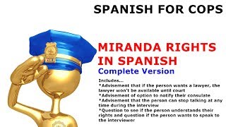 Full Miranda Rights in Spanish [upl. by Hars]