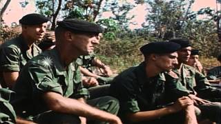 Soldiers of Long Range Reconnaissance Patrol LRRP wearing black berets during HD Stock Footage [upl. by Olenta]