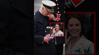 King Charles Holds Back Tears While Kate Makes Rare Royal Appearance At Memorial Service shorts [upl. by Gifferd]