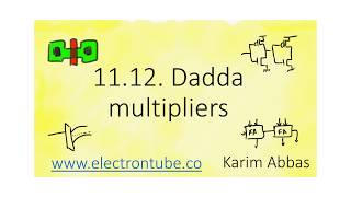 1112 Dadda multipliers [upl. by Treacy]