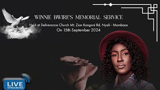 WINNIE BWIRE MEMORIAL SERVICE [upl. by Eustache633]