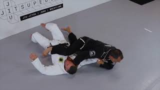 Scissor Sweep to Mounted Cross choke JiuJitsu [upl. by Enihpad]