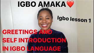 Igbo lesson 1  Learning the igbo language fast and easy for beginners igboamaka [upl. by Yromem]